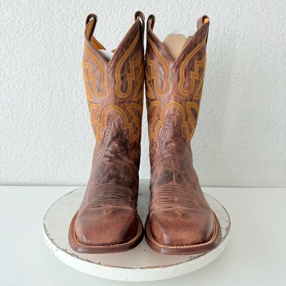 NEW Rod Patrick Mens Cowboy Boots 14.5AA Perro Loco Brown Western Square Toe - Picture 6 of 12
